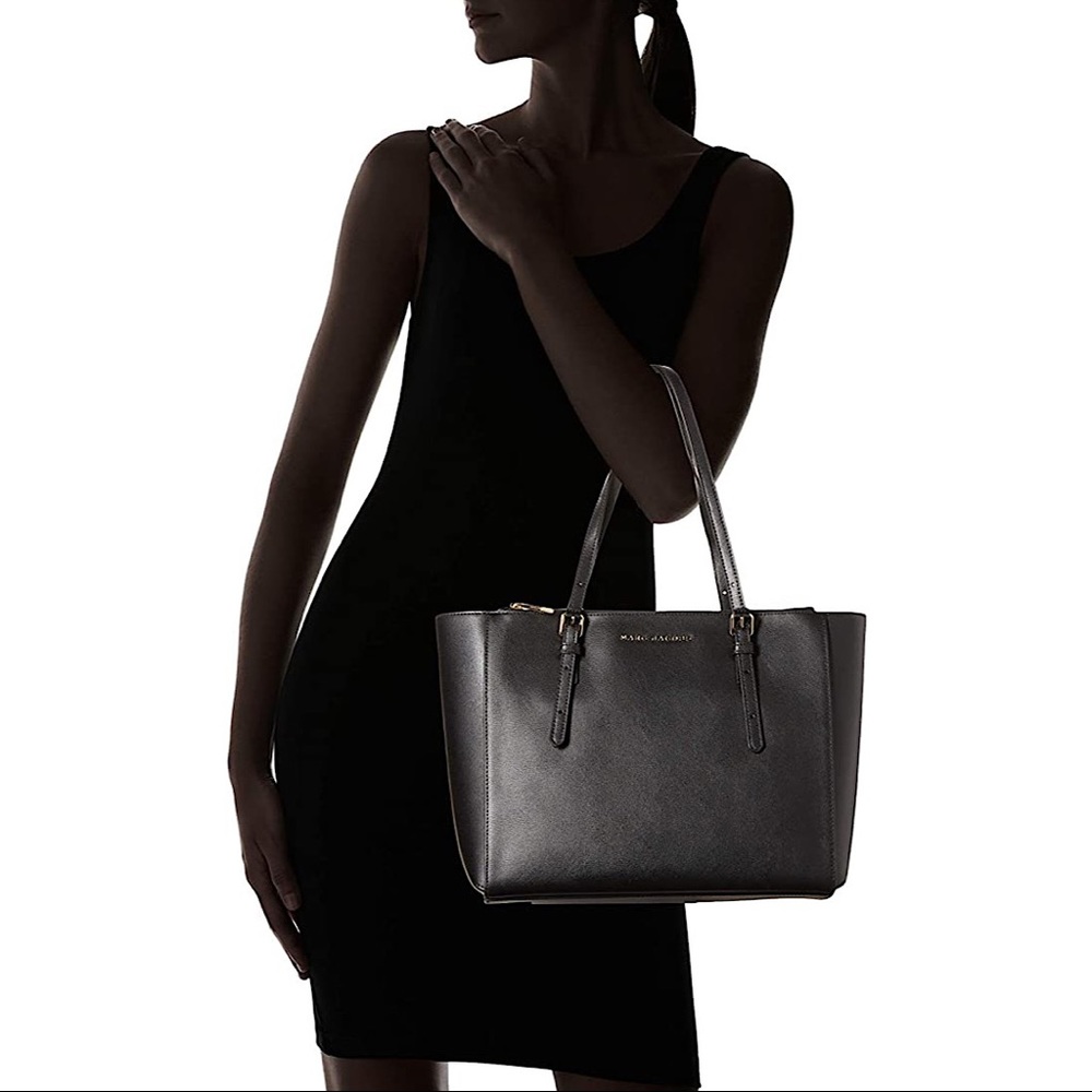 🔥🔥🔥NEW Marc Jacobs Commuter Black Leather Tote - Picture 5 of 13